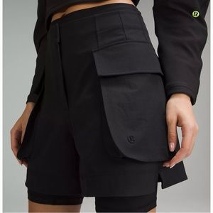 Lululemon Relaxed Fit Super High Rise Cargo Shorts